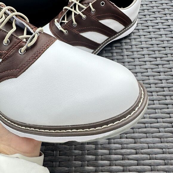 Adidas MC Z-Traxion White/Brown Golf Men's Shoes IG0910 - Picture 13 of 15